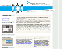 Tablet Screenshot of eboomwebsolutions.com